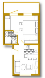 Grundriss Wohnung 1